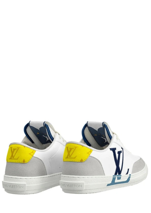 Monogram Unisex Street Style Bi color Logo Sneakers