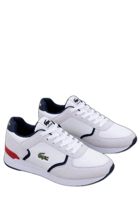Lacostee Partner Piste White Navy Blue and Red 6110