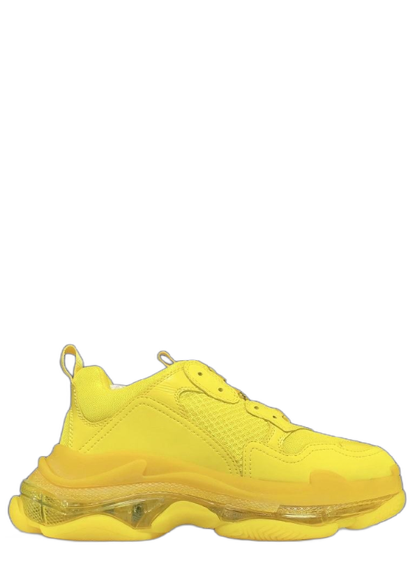 Balenciaga Triple S Clear Sole Sneakers Yellow