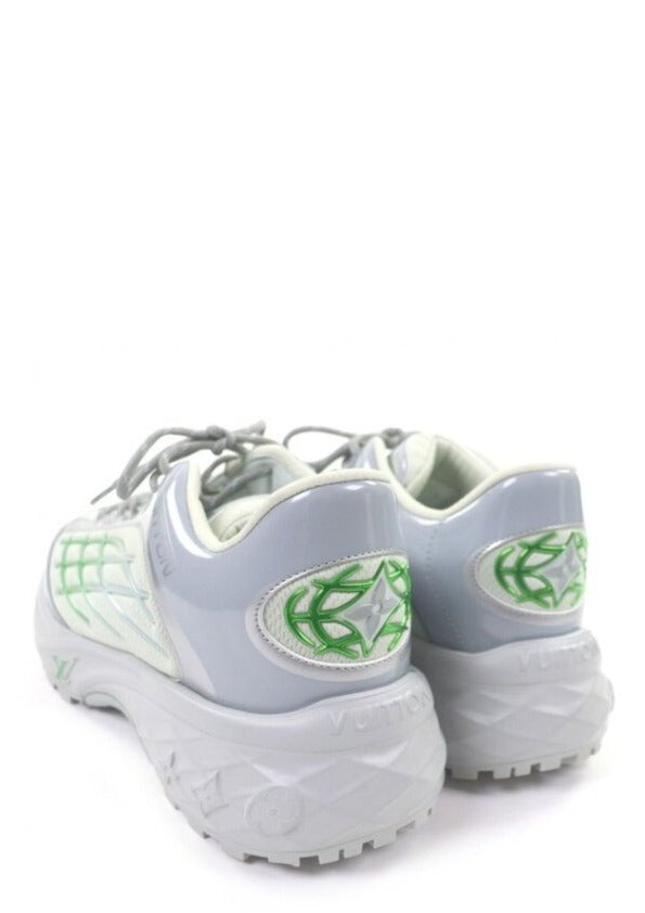 Louis Vuitton LV Discovery Lace Up Silver Green 1813
