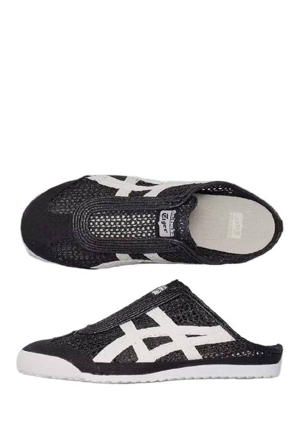 Onitsukaa Tiger Mexico 66 Sabot Half Cut Black White