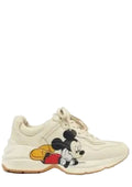 Guccii. Disney x Mickey Mouse Rhyton Sneakers Cream Leather
