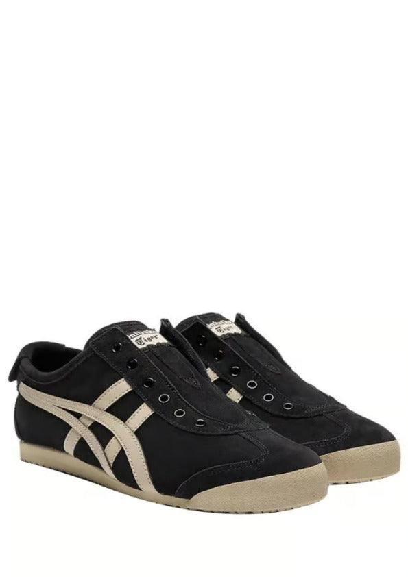 onitsukaa tigerr mexico 66 slip on black putty