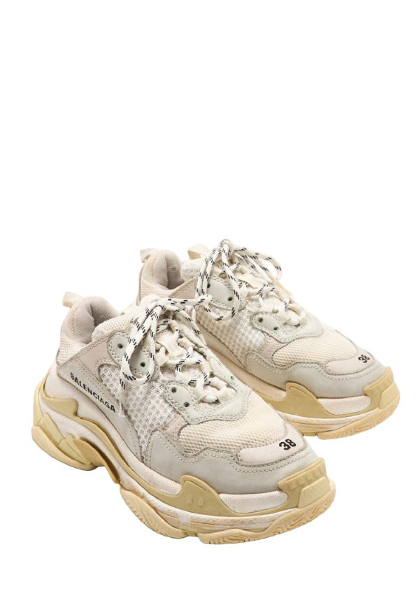 BALENCIAGA Triple S Sneakers White