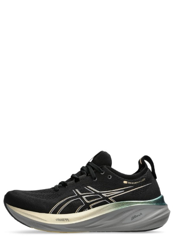 Asicss gel nimbus 26 platinum black champagnes 2582