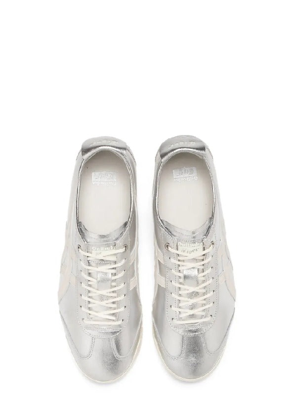 Onitsukkaa Tiger MEXICO 66 SILVER OFFf WHITE for her fix