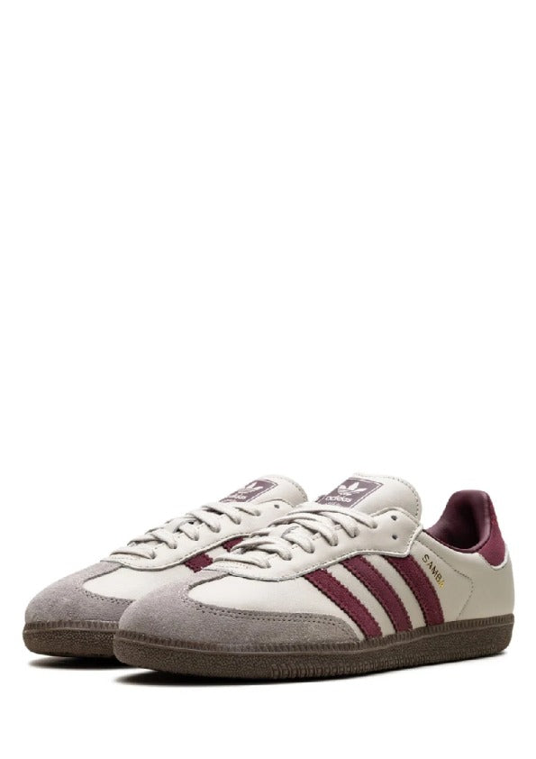 Adidass Samba OG Putty Grey Maroon 1226