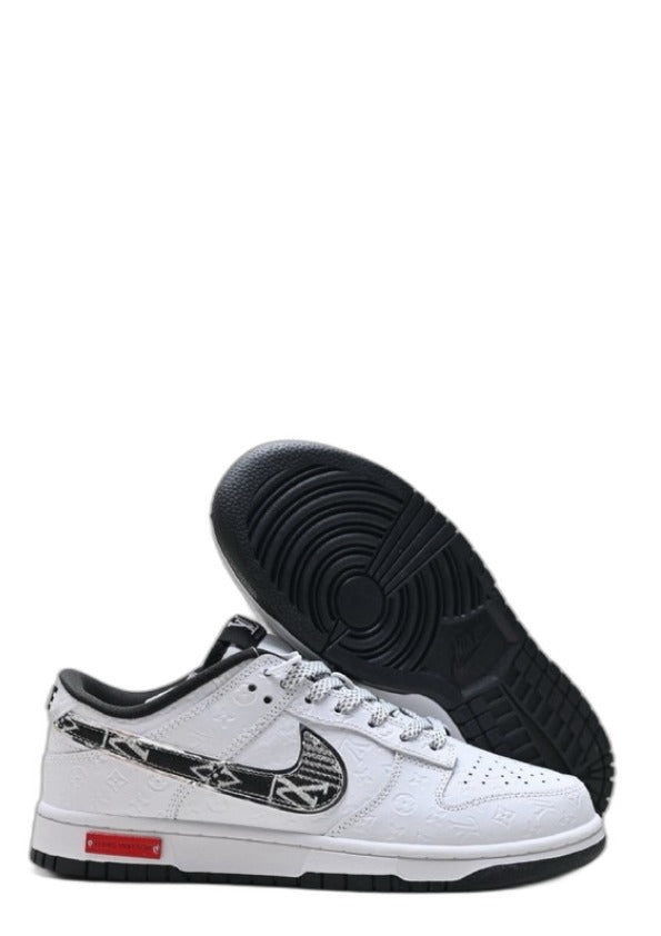 Nikee Air Jordan Retro 1 X Louiss Vuitton White Black 898