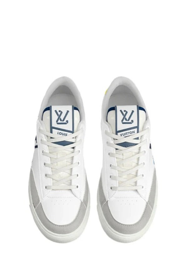 Monogram Unisex Street Style Bi color Logo Sneakers