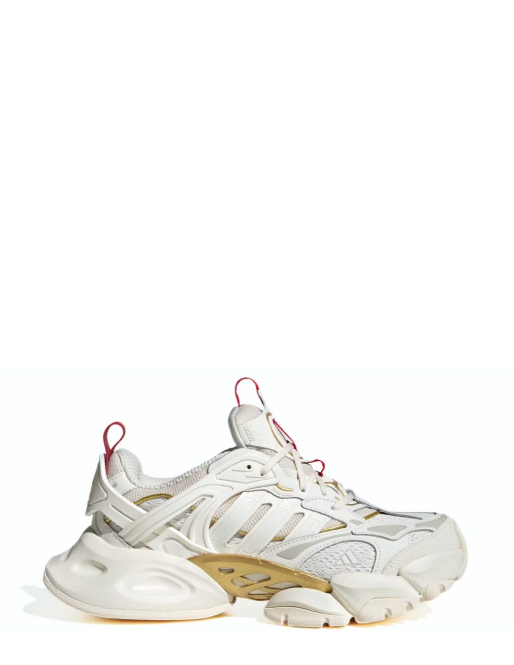 adidass xlg runner white gold metallic red