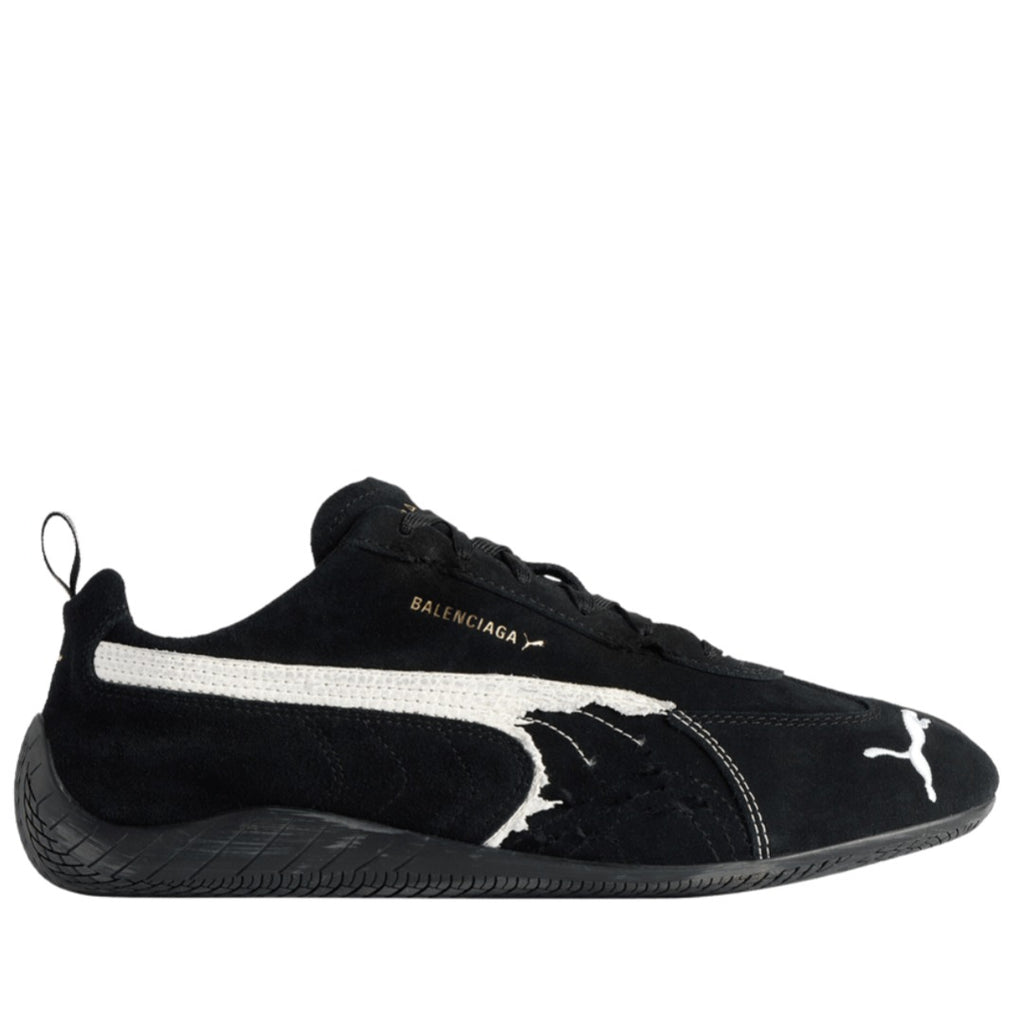 Pumaa. x Balenciaga Speedcat Suede Distressed BLACK