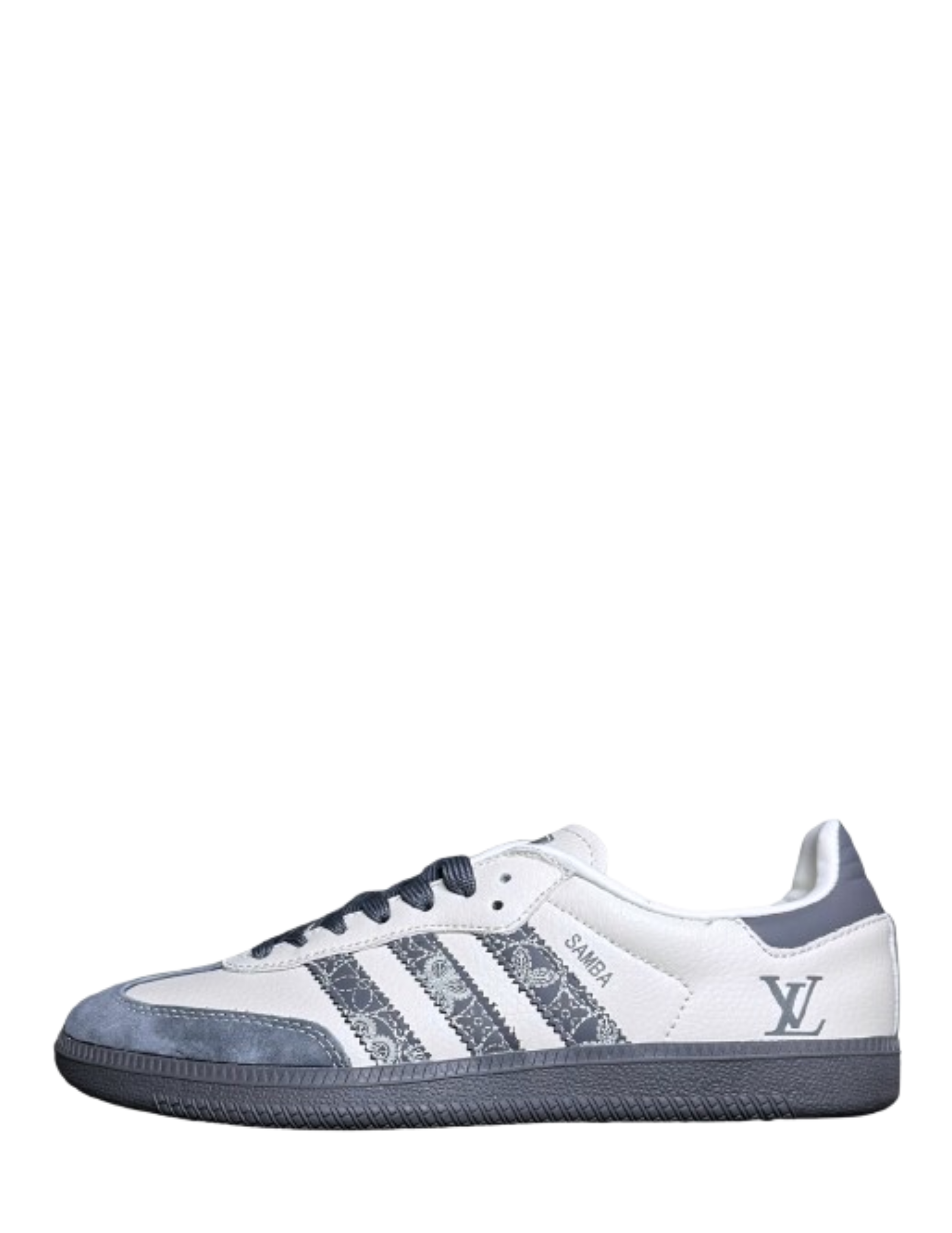 Adidass Samba X Louiis Vuitton Dark Grey