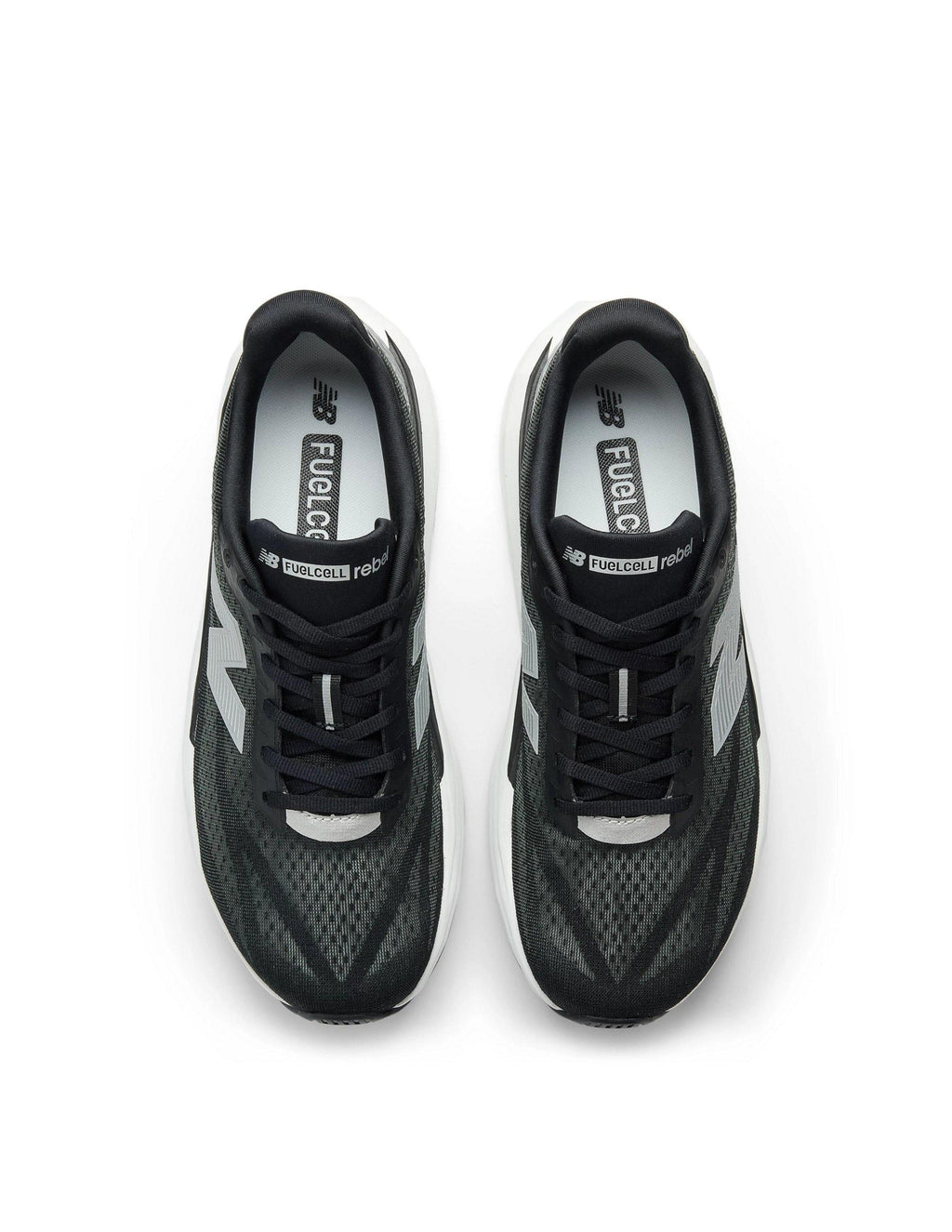 Balance FuelCell Rebel v5 running shoe in black and silver