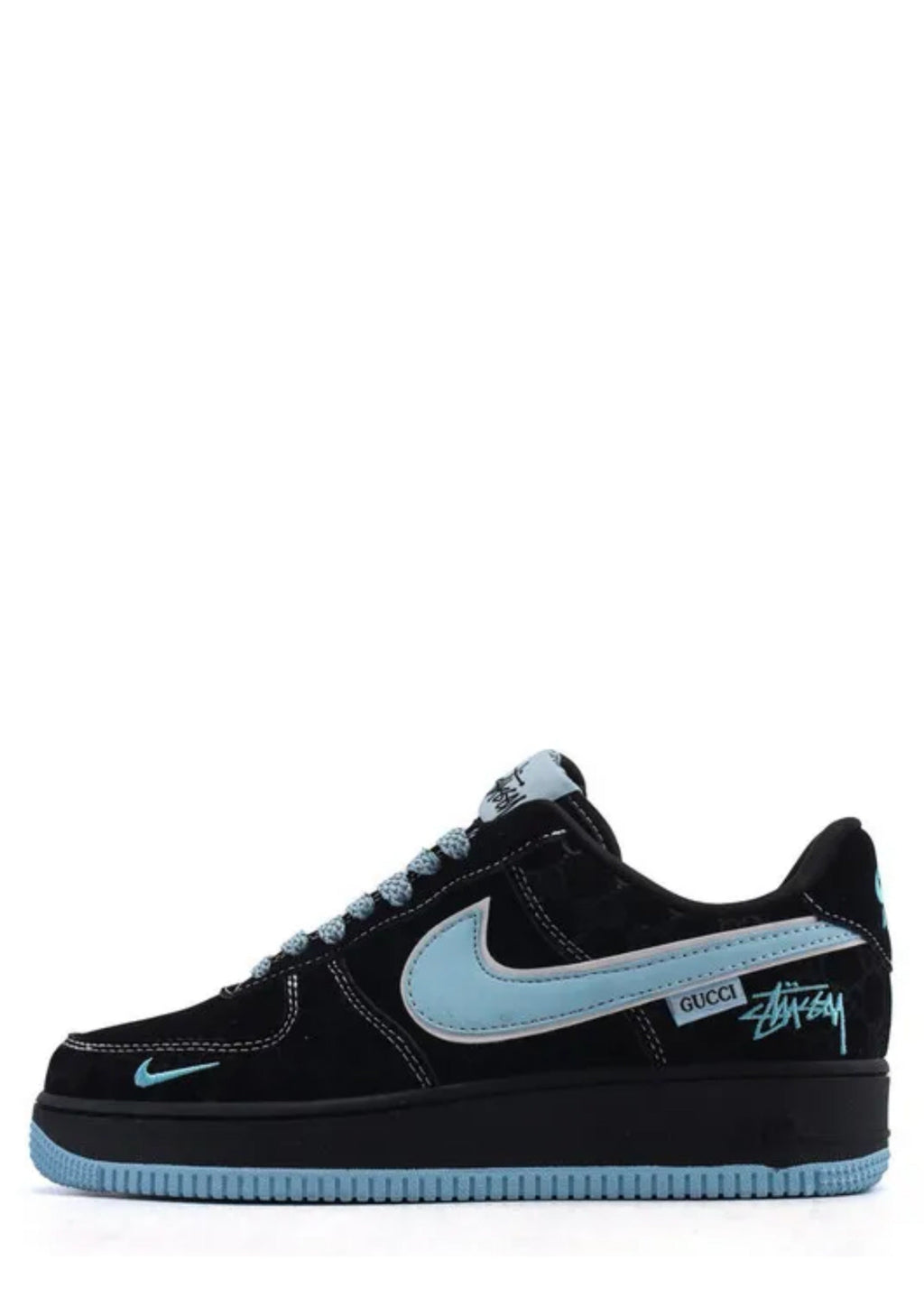 Nikee Airforce 1 X Guccii GG Blue 2025