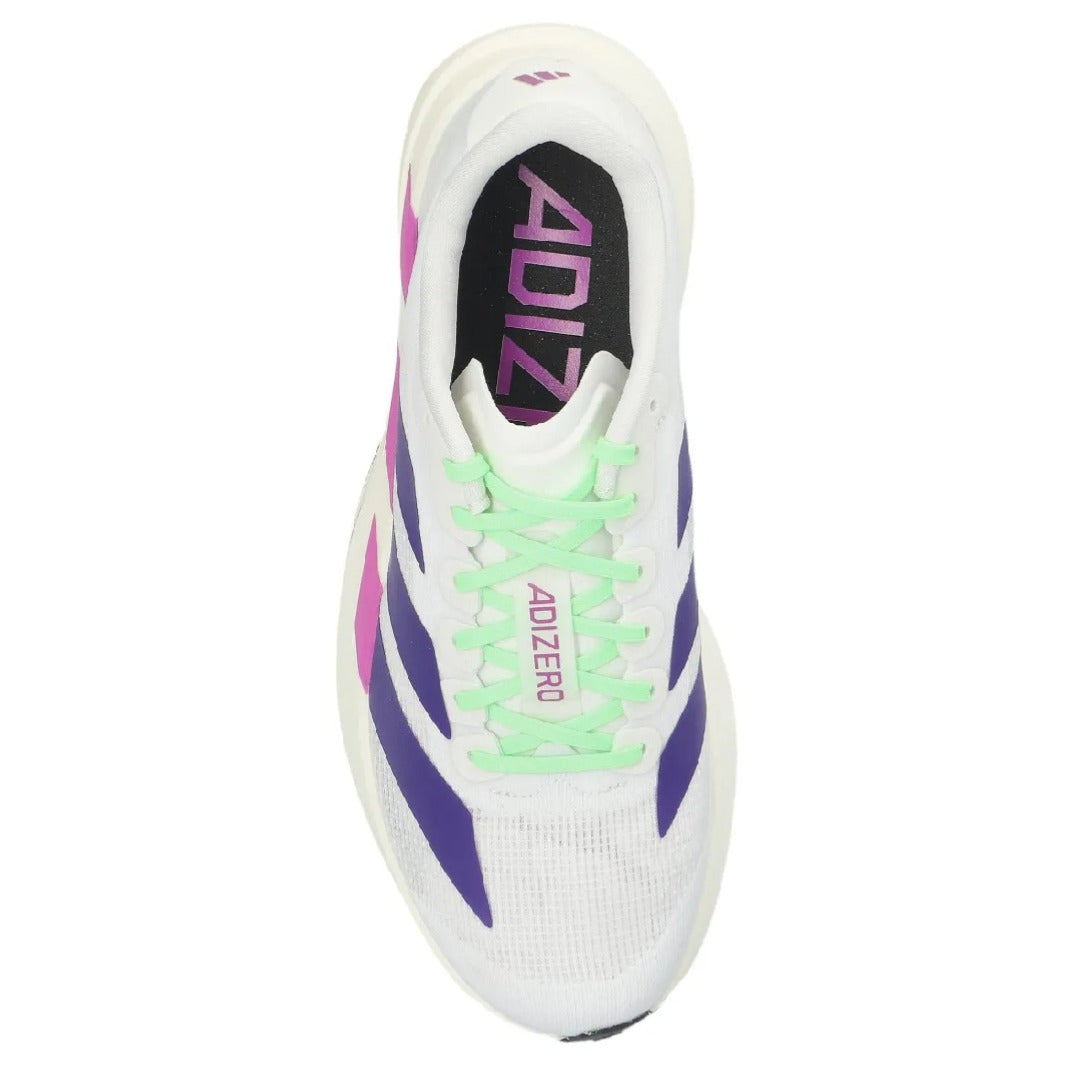 AdidaSs AdiZero Evo SL White Purple Lime Burst