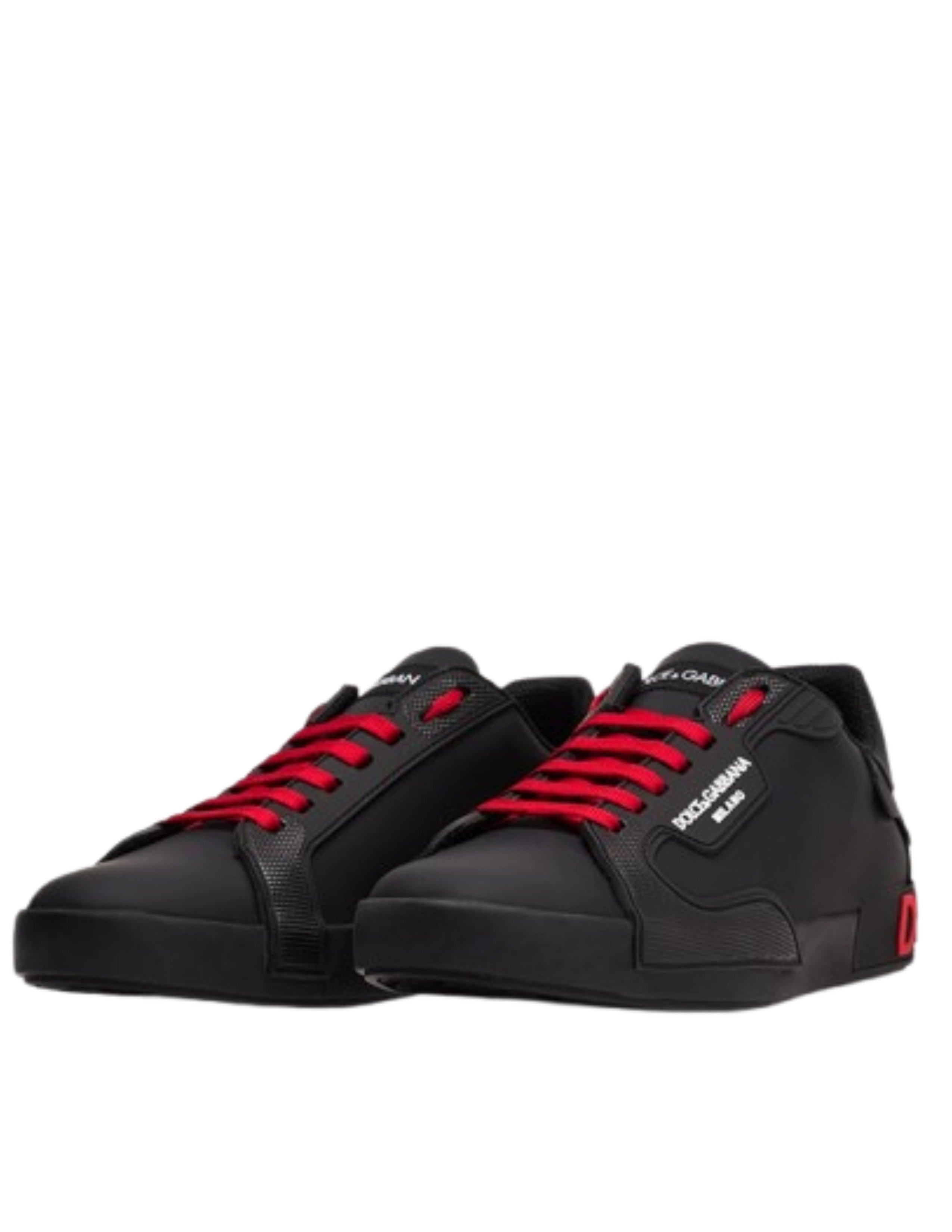 Dollce Gabbana Portofino Black Red Sneakers SALE
