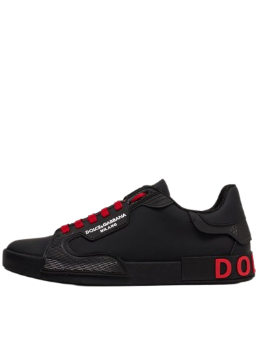 Dollce Gabbana Portofino Black Red Sneakers SALE