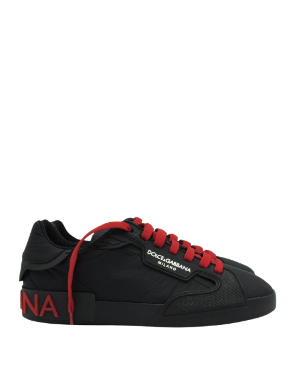 Dollce Gabbana Portofino Black Red Sneakers SALE