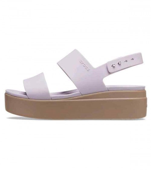 Crocss Brooklyn Slingback Low Wedge Sandals For Her Purple