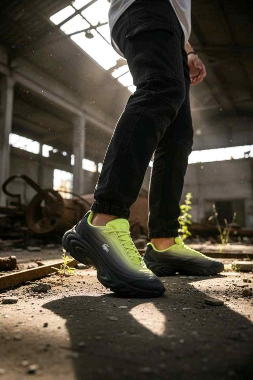 Lacostee Spinor 225 Dark Green Light Green sneakers