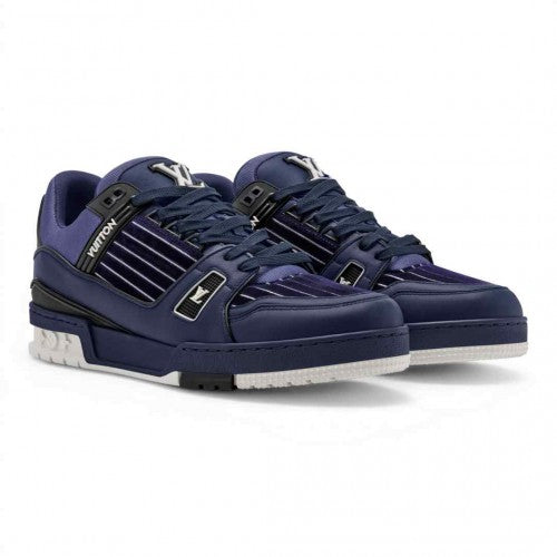 Louiiss Vuitton LV Trainer Sneakers Marine Navy Blue