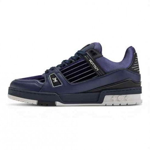 Louiiss Vuitton LV Trainer Sneakers Marine Navy Blue