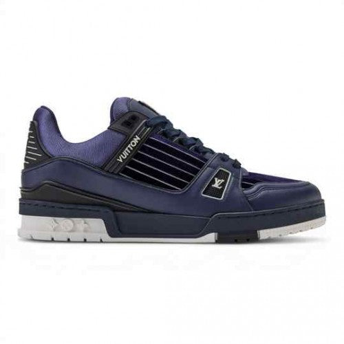 Louiiss Vuitton LV Trainer Sneakers Marine Navy Blue