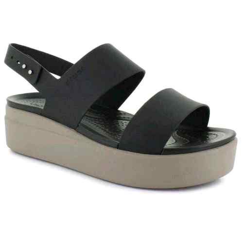 Crocss Womens Brooklyn Low Wedge Sandals