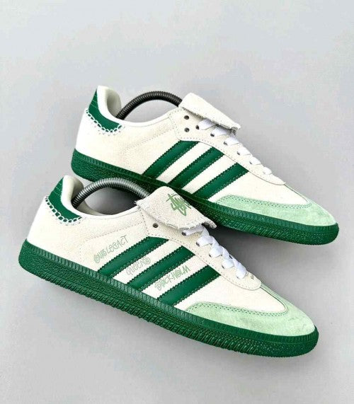 ADIDASS SAMBA X STUSSY WHITE_GREEN 2064