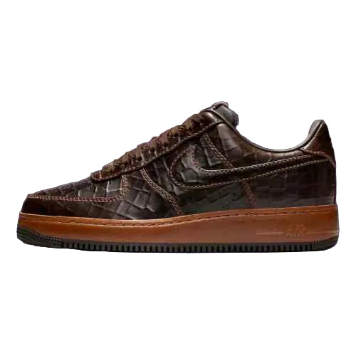 Nikee Airforce 1 Low Fauna Brown Croc 1107