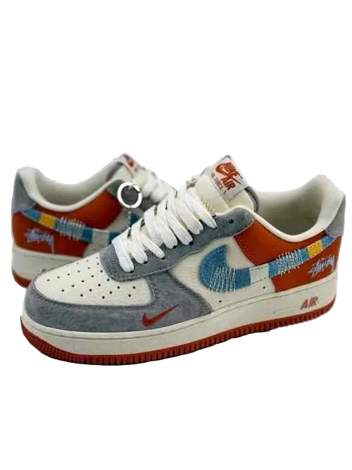 Nikee AirForce 1 Low 07 x Stussy Orange 557