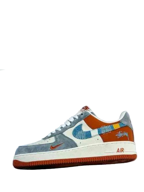 Nikee AirForce 1 Low 07 x Stussy Orange 557