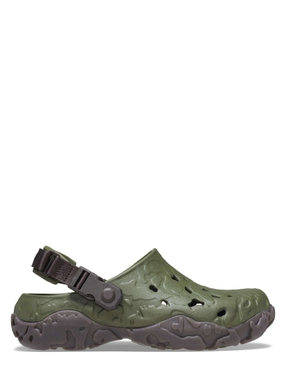 crocss all terrain atlas army green clogs