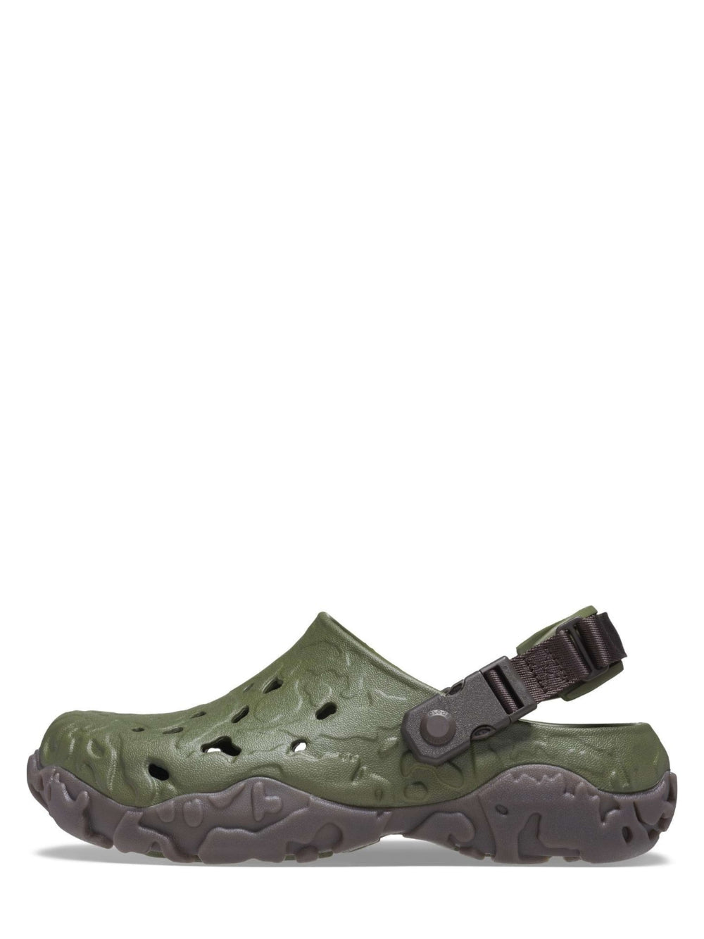 crocss all terrain atlas army green clogs